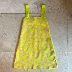 ZARA Floral Yellow and Pink MINI Dress
